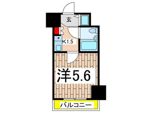 ﾅｲｽｱｰﾊﾞﾝｽﾋﾟﾘｯﾂ横濱吉野町(402)の物件間取画像